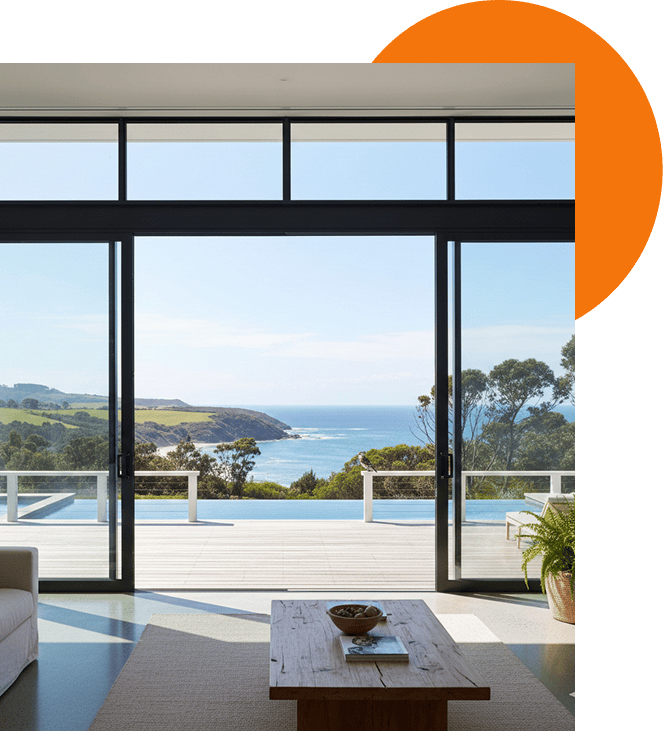Glass Doors & Windows installed in Modern home